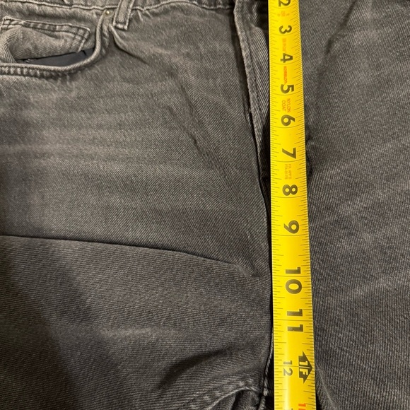 Reformation Cary High Rise Slouchy Wide Leg Jeans in Mineral Wash Black Sz 31 - Picture 13 of 14